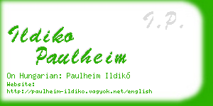 ildiko paulheim business card